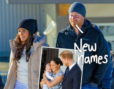 Prince Harry & Meghan Markle Changed Their Kids' Names To Match New Website?! - perezhilton.com