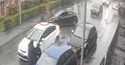 CCTV shows terrifying moment car ploughs into man in street and runs him over - www.manchestereveningnews.co.uk - Manchester