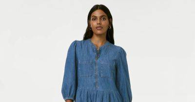 M&S’ ‘gorgeous’ best-selling denim midi dress is ultra-flattering and ideal for in-between seasons - www.ok.co.uk