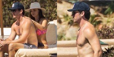 Shirtless Miles Teller Soaks Up the Sun With Wife Keleigh During Birthday Vacation in Cabo - www.justjared.com - Mexico - Taylor - county Lucas