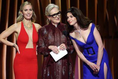 ‘Devil Wears Prada’ stars Anne Hathaway and Emily Blunt get revenge on Meryl Streep: ‘No, that wasn’t a question’ - nypost.com
