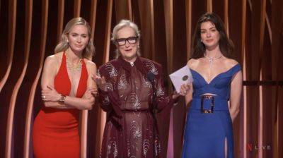 Anne Hathaway and Emily Blunt Grill Meryl Streep During ‘Devil Wears Prada’ Reunion at SAG Awards: ‘Meryl and Miranda Priestly Are Sort of Like Twins’ - variety.com