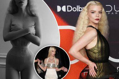 Anya Taylor-Joy sparks fury with topless, waist-cinching corset photo: ‘Starvation inspo’ - nypost.com