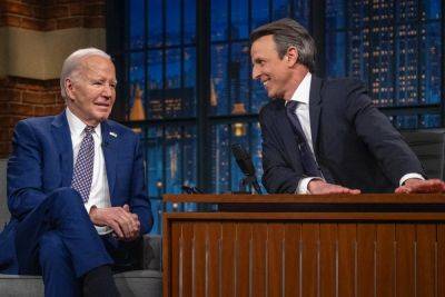Joe Biden Sits Down With Seth Meyers For ‘Late Night’ Interview - deadline.com - New York