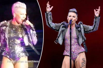 Pink left speechless after fan’s X-rated request at concert - nypost.com - Australia