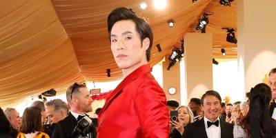 Nimona's Eugene Lee Yang Defies Expectations in Amazing Red Gown at Oscars 2024 - www.justjared.com - Hollywood - county Lee