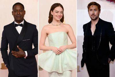 Oscars 2024 live updates: ‘Giddy’ Sterling K. Brown, Stumped Emma Stone, solo Ryan Gosling arrive on red carpet - nypost.com