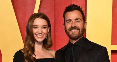 Justin Theroux & Girlfriend Nicole Brydon Bloom Make Red Carpet Debut at Vanity Fair Oscars Party 2024 - www.justjared.com - Beverly Hills
