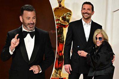 Jimmy Kimmel drags Bradley Cooper for bringing his mom to everything during Oscars 2024: Are they ‘actually dating’? - nypost.com - New York