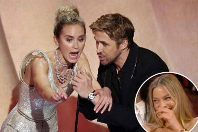 Emily Blunt and Ryan Gosling trade insults over ‘Barbenheimer’ rivalry at the 2024 Oscars - nypost.com - Japan
