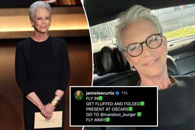 Jamie Lee Curtis left the Oscars 2024 very early — here’s why - nypost.com