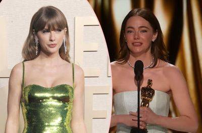 Emma Stone Dropped A Taylor Swift Easter Egg In Her Oscars Speech! - perezhilton.com