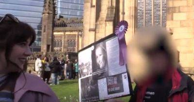 Moment Manchester councillor heckled as 'traitor' after Walk for Women march - www.manchestereveningnews.co.uk - Britain - Centre - city Manchester, county Centre