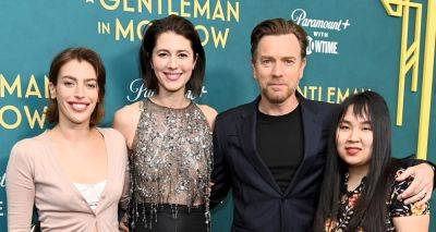 Ewan McGregor & Wife Mary Elizabeth Winstead Get Support from His Daughters Clara & Jamyan at 'A Gentleman in Moscow' Premiere - www.justjared.com - New York - Russia - city Moscow