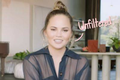Chrissy Teigen Points Out Her ‘Boob Lift Scars’ In Sheer Oscars Party Gown! - perezhilton.com