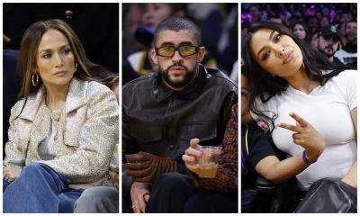 From JLo to Bad Bunny: Celebrities flock to Los Angeles Lakers vs. Golden State Warriors game - us.hola.com - Los Angeles