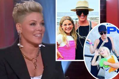 Pink Posts HILARIOUS Video Illustrating Difference Between Her 'First Born Vs. Second Born' Kids! Watch! - perezhilton.com