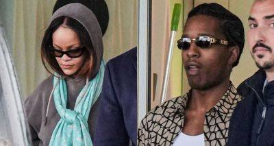 Rihanna & A$AP Rocky Arrive in Italy After She Performed at Indian Billionaire's Son's Wedding Celebration - www.justjared.com - Italy - India