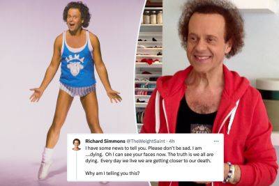 Richard Simmons, 75, reveals skin cancer diagnosis after posting alarming message about dying - nypost.com - California