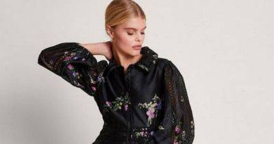 5 ways to wear springs black floral ‘it’ dress-including £18 midi from George - www.ok.co.uk