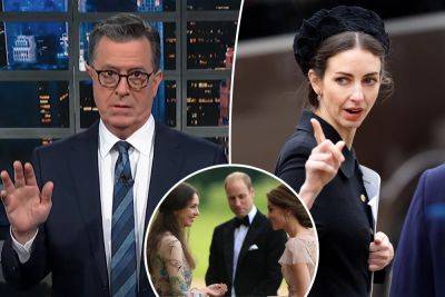 Rose Hanbury’s lawyers send legal notice to Stephen Colbert over Prince William affair joke: report - nypost.com
