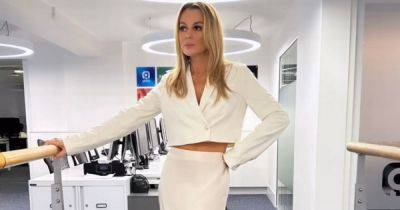 Amanda Holden looks 'classy and elegant' in all-white outfit from Pretty Lavish - www.ok.co.uk - Britain