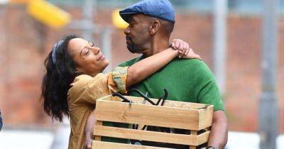 Lenny Henry pictured filming new Netflix Harlan Coben drama in Manchester - www.manchestereveningnews.co.uk - Manchester - Jamaica