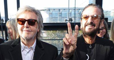 Paul McCartney Reunites with Beatles Bandmate Ringo Starr at Stella McCartney Fashion Show - www.justjared.com - France