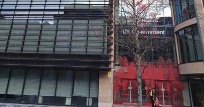 Pro-Palestine activists deface UK Government headquarters in Edinburgh with red paint - www.dailyrecord.co.uk - Britain - Scotland - Israel - Palestine