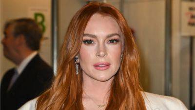 Lindsay Lohan's Bridal White Look Included a Sweet Tribute to Her Baby Boy - www.glamour.com - New York - Ireland
