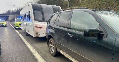 Boy, 11, found behind wheel of BMW towing 'stolen' caravan on M1 - www.manchestereveningnews.co.uk