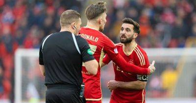 Graeme Shinnie rages as John Beaton under fire AGAIN for booking that rules Aberdeen skipper OUT of Cup semi final - www.dailyrecord.co.uk - Scotland