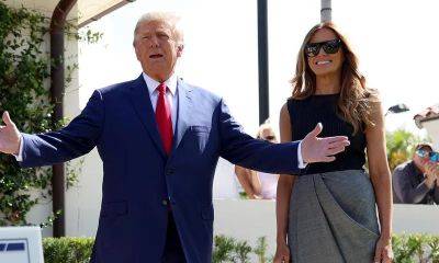 Melania and Donald Trump attend a birthday bash in Mar-a-Lago - us.hola.com