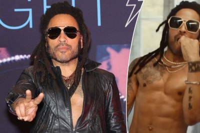 Your Jaw Will Be On The Floor After Watching Lenny Kravitz’s INSANE Workout In Leather Pants & Boots! - perezhilton.com