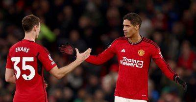 Manchester United issue statement on Raphael Varane and Jonny Evans injuries - www.manchestereveningnews.co.uk - Manchester - city Coventry