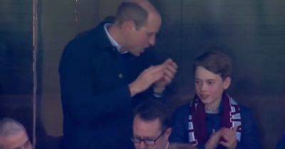Prince William cheers on Aston Villa with son George in first outing after Kate's cancer news - www.ok.co.uk - George
