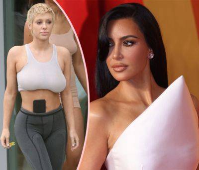 This Time Bianca Censori Is Clearly Copying Kim Kardashian! - perezhilton.com - Los Angeles - Las Vegas - county Ocean