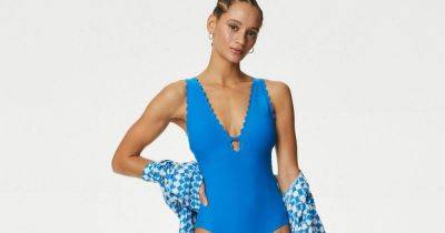 M&S brings back sell-out scalloped swimsuits in five colours for summer 2024 - www.ok.co.uk