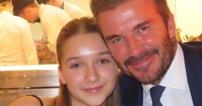 David Beckham fights tears as he addresses daughter Harper, 12, 'growing up' with warning to sons - www.ok.co.uk - county Harper