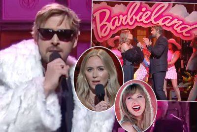 Ryan Gosling Says Goodbye To Ken In Taylor Swift-Themed Barbie Song On SNL -- With Emily Blunt’s Help! - perezhilton.com - Taylor