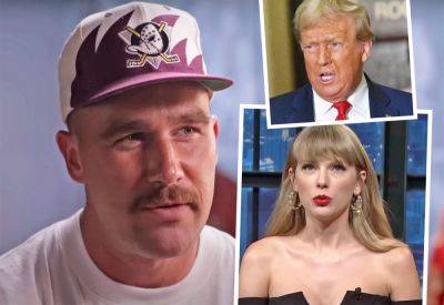 Travis Kelce Put On BLAST By Taylor Swift Fans For Liking Post Featuring Donald Trump -- LOOK! - perezhilton.com - USA - Kansas City