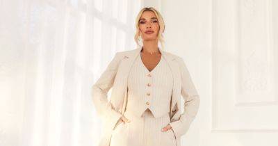 Billie Shepherd's new range with George at Asda just landed and it includes an £86 pinstripe suit for spring - www.ok.co.uk