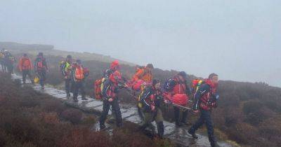 Huge rescue operation after woman gets stuck in mud in 'frightening' Peak District emergency - www.manchestereveningnews.co.uk