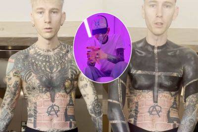 Machine Gun Kelly Reveals Grisly Bleeding & Pain Caused By THAT Blackout Tattoo -- WILD!! - perezhilton.com