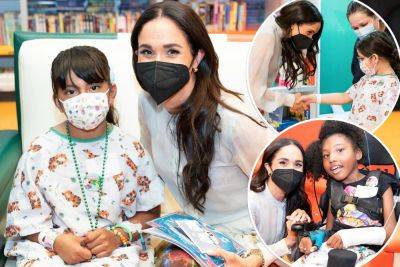 Meghan Markle channels Princess Diana as she reads at Children’s Hospital in Los Angeles - nypost.com - London - New York - Los Angeles - Los Angeles