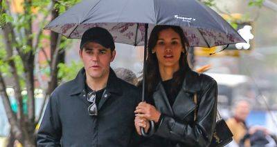 Paul Wesley & Girlfriend Natalie Kuckenburg Share an Umbrella During Rainy Day Outing - www.justjared.com - New York - Italy