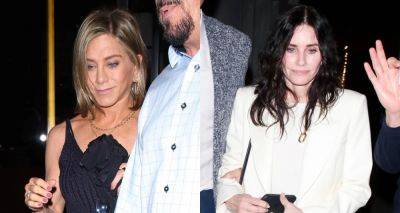 Jennifer Aniston & Courteney Cox Enjoy Night Out with Friends in Beverly Hills! - www.justjared.com - Beverly Hills - state Connecticut - county Bullock