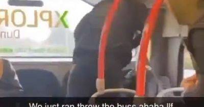 Sickening footage shows thug battering teen on Dundee bus in front of horrified passengers - www.dailyrecord.co.uk - Scotland