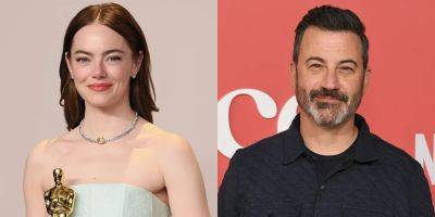 Emma Stone Responds to Theories She Called Jimmy Kimmel a 'Prick' During Oscars 2024 Telecast - www.justjared.com