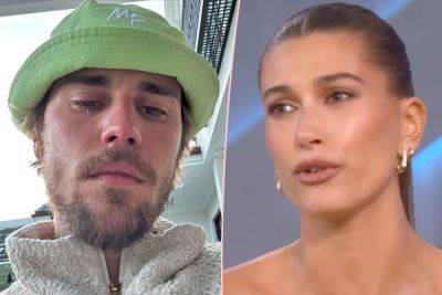 Justin Bieber Draws Fan Concern After Posting Pics Of Himself Crying -- & Hailey Responds! - perezhilton.com